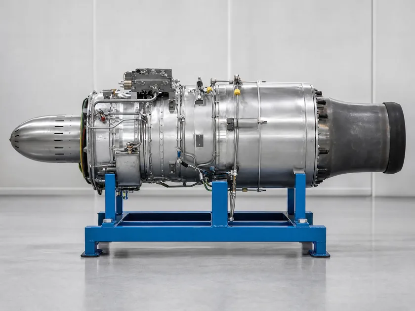 XX400WP turbojet engine in production facility